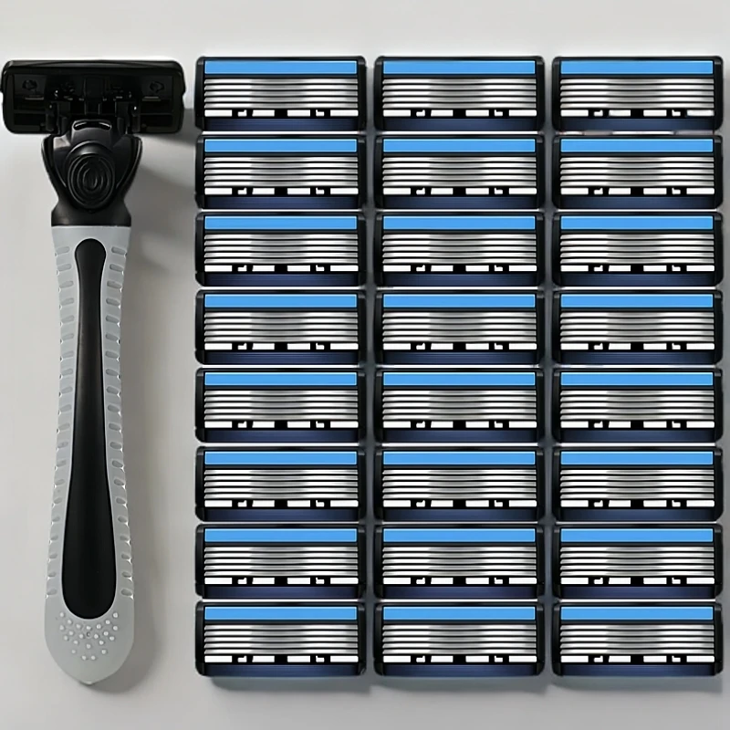 【六层锋利】进口6层刀片剃须刀刮胡刀手动剃须刀片胡子刀刀头男士