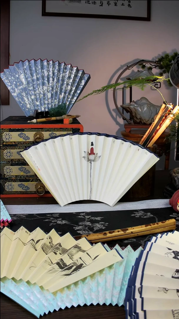 扇子手绘扇面  95  16  2.0
