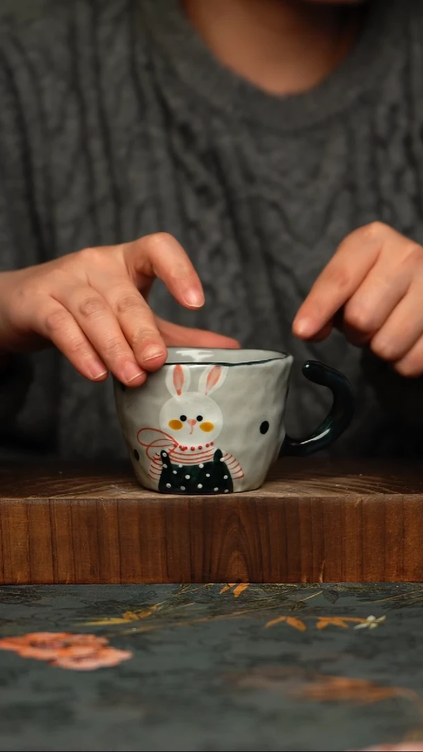 瓷片釉下彩手工手绘同款陶器