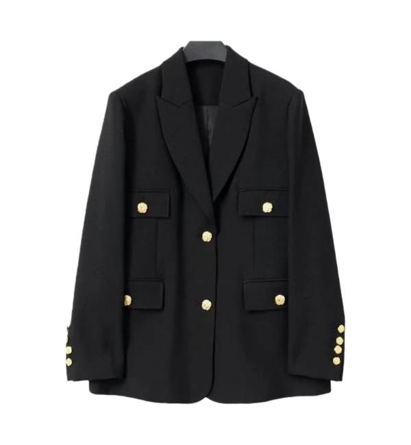 GD 02830秋冬高级商务气质御姐范单排扣西装