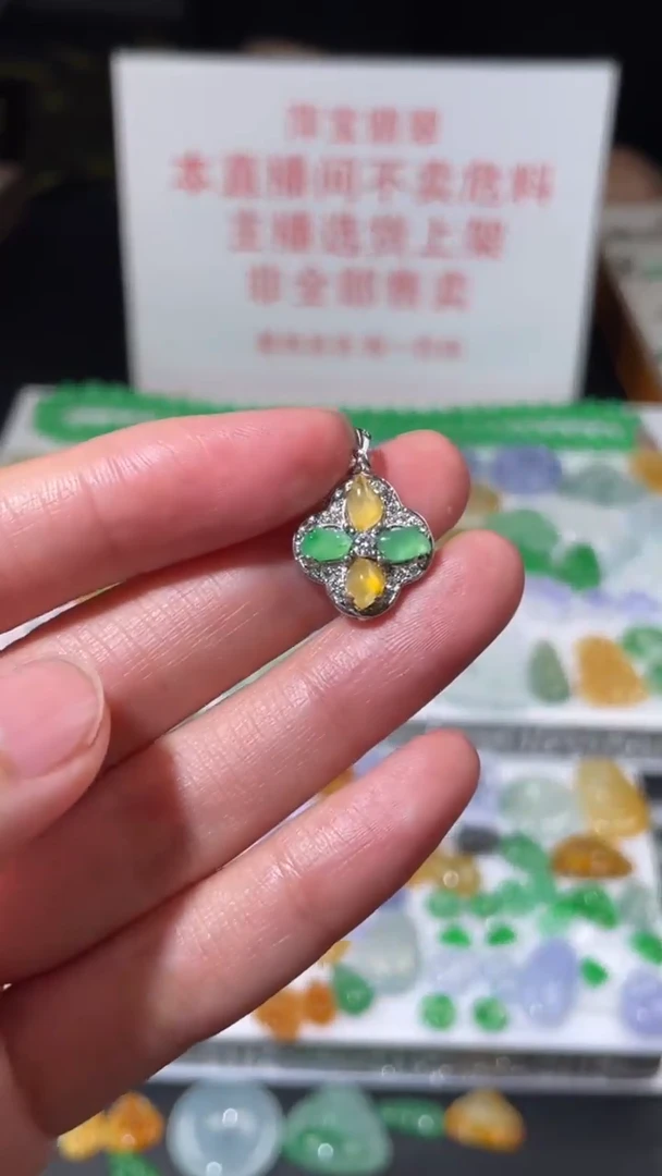 翡翠未镶嵌颈饰挂件其它+0