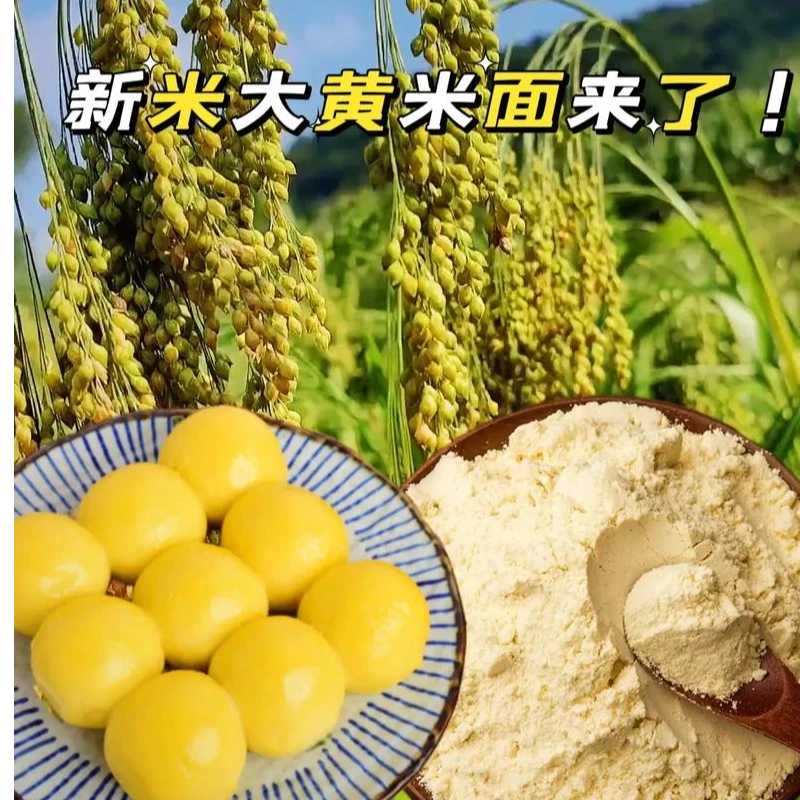 大黄米面新米磨粉香糯可口可做粽子年糕，油炸糕