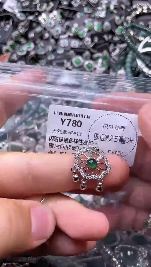 翡翠未镶嵌颈饰Y780吊坠