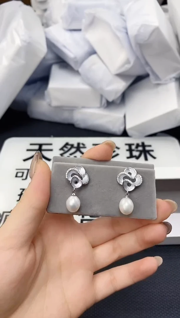 未镶嵌耳饰淡水珍珠ED1084