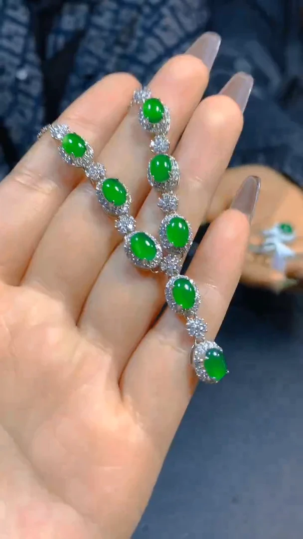 【闪购商品】翡翠套链未镶嵌0716187864多样性发一