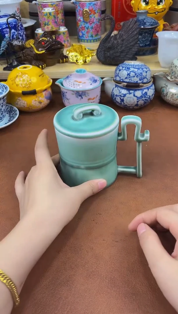 陶瓷茶具摆件旅行套组