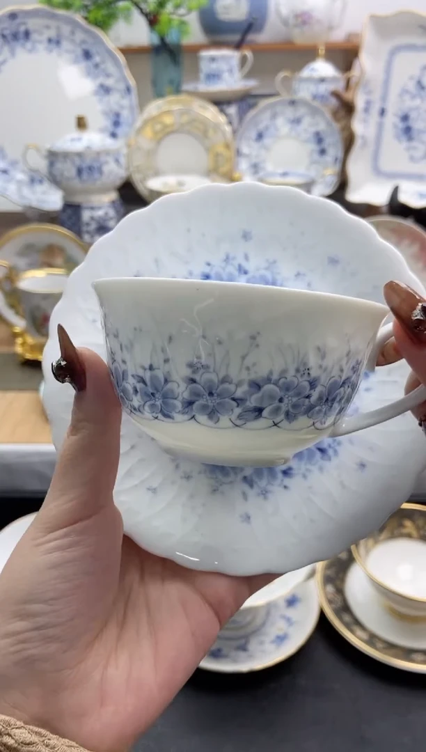 瓷片全新Hoya咖啡杯谨慎参拍，防伪帖撕毁无售后