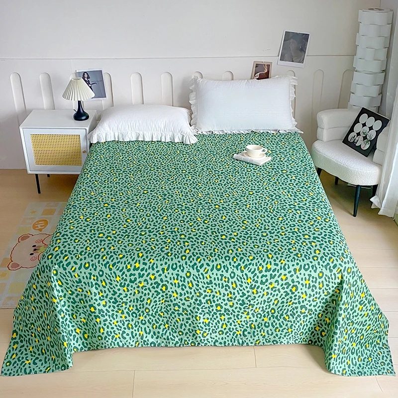 卡通印花床单单件家用榻榻米100%全棉床单不滑不跑床