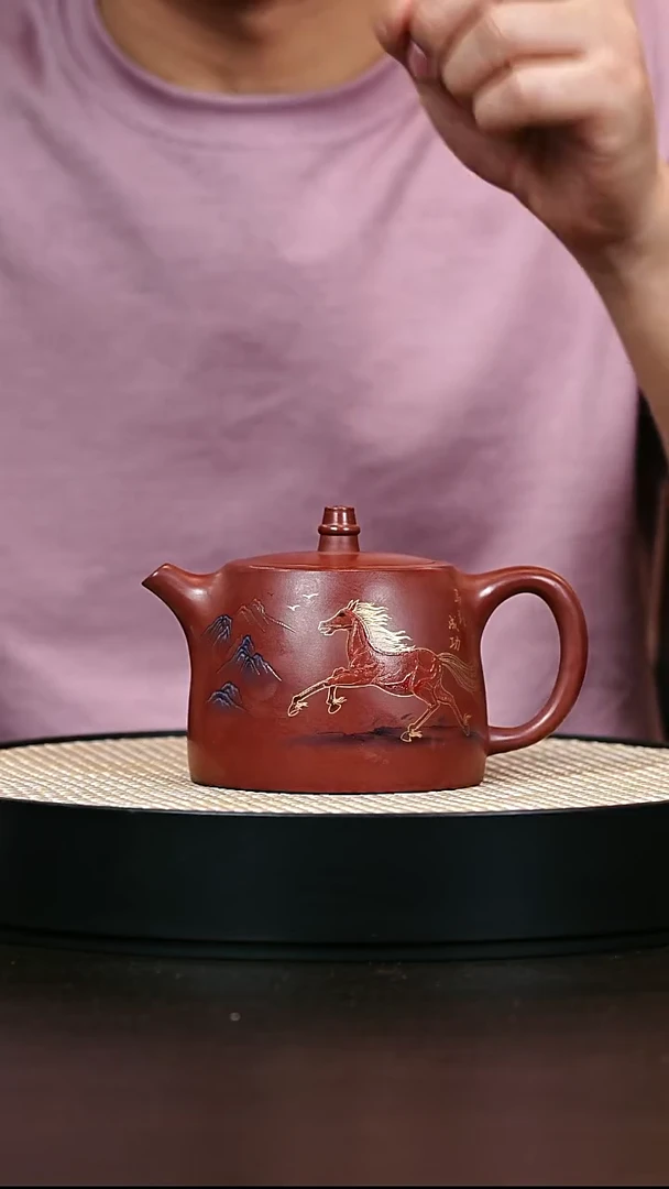 茶壶紫砂龙须酥珐琅汉铎400cc