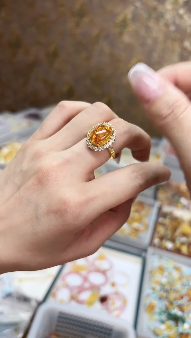 未镶嵌琥珀戒指【多样性发一】