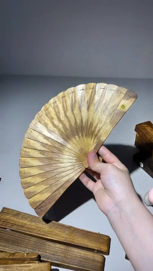 金丝楠⭐****️16cm金丝楠木小叶桢楠扇59