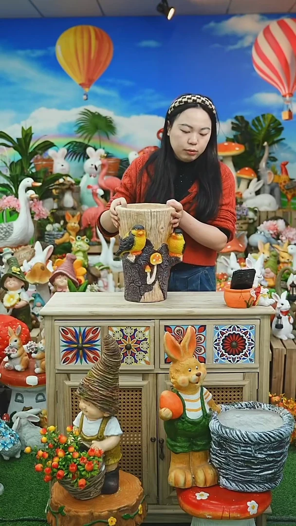 【闪购商品】红陶花园庭院摆件&00&