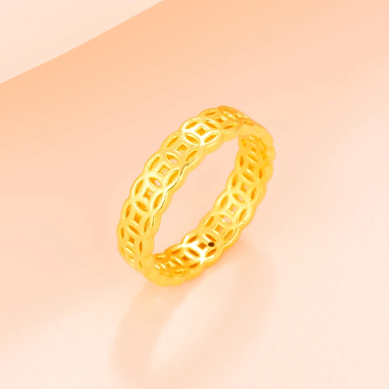 【陈先生专享】足金999钱币戒指 CXS046