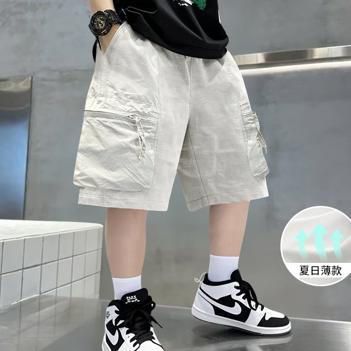 【清完不补】中大童百搭裤子儿童潮流夏季工装短裤帅气男孩男童短裤