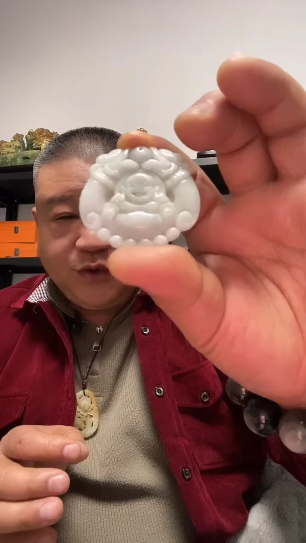吊坠(赠链)未镶嵌翡翠招财佛公吊坠