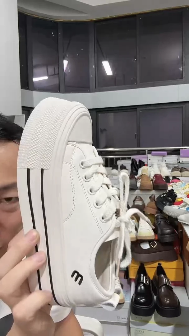 墨*白色厚底经典板鞋36