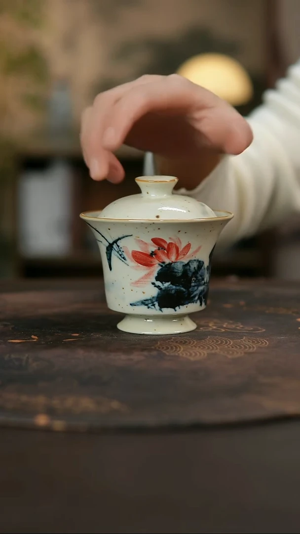 景德镇陶瓷杯碗柴烧多人