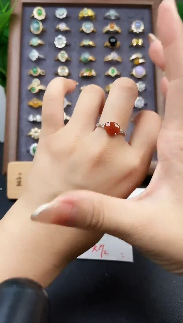 银S925镶嵌戒指翡翠21