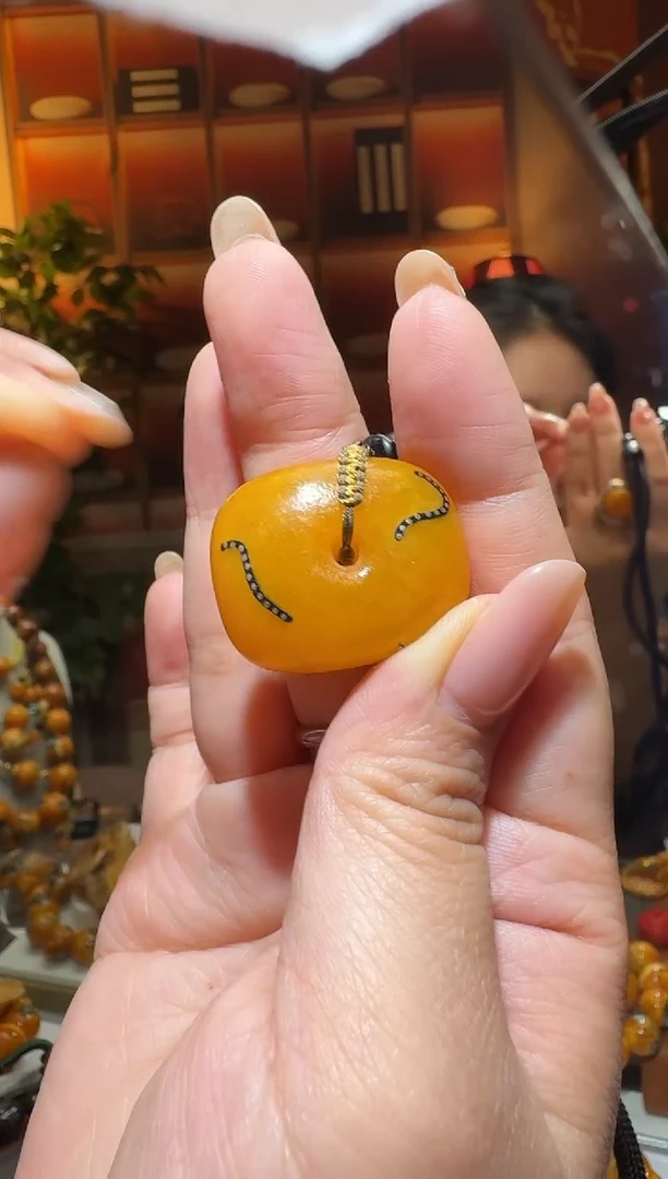 蜜蜡颈饰未镶嵌5870天然蜜蜡珠宝奇石全都保真