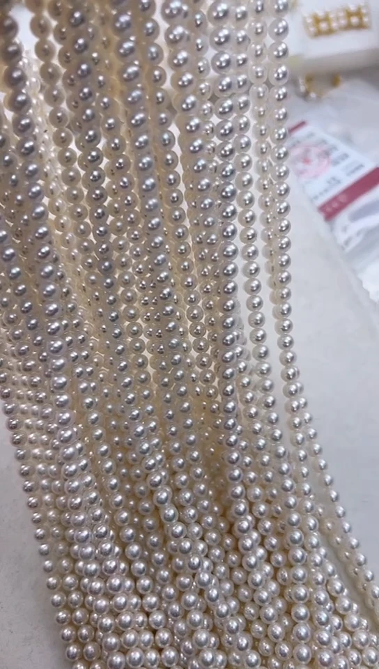 【闪购商品】淡水珍珠颈饰银S925镶嵌多样性发一4-5正圆