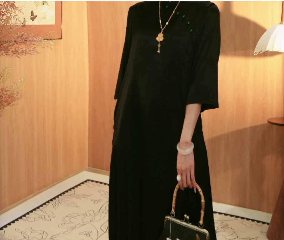 竹翠满园/2025重工天花板重工早秋连衣裙2025d3677小禹-大女王仓