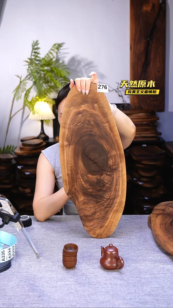 木北美黑胡桃原木.干裂疤结不属于商品质量问题完美主义者慎拍