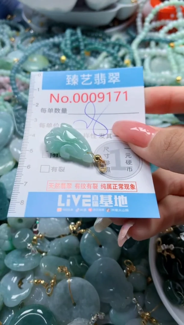 翡翠未镶嵌吊坠(不含链)9171