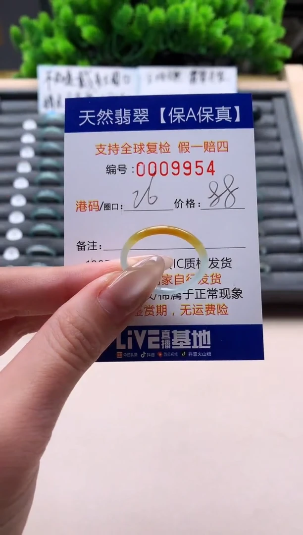 未镶嵌戒指翡翠天然  9954