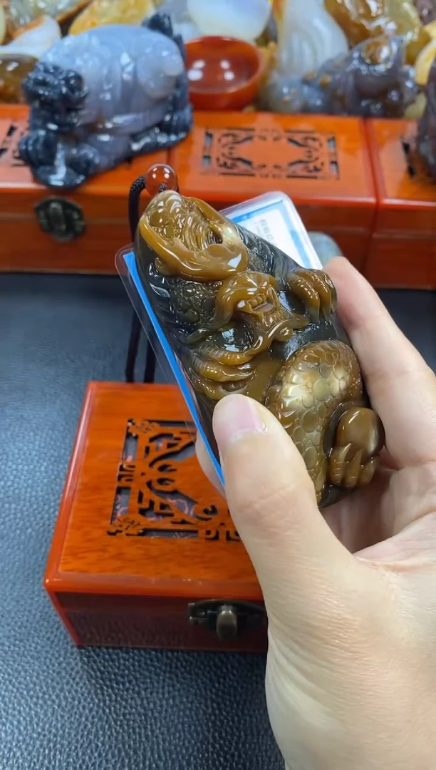未镶嵌手把玛瑙/玉髓我***糖1