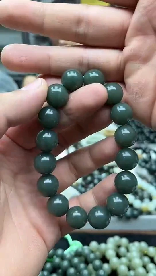 未镶嵌手链和田玉纯天然新疆且末蓝14