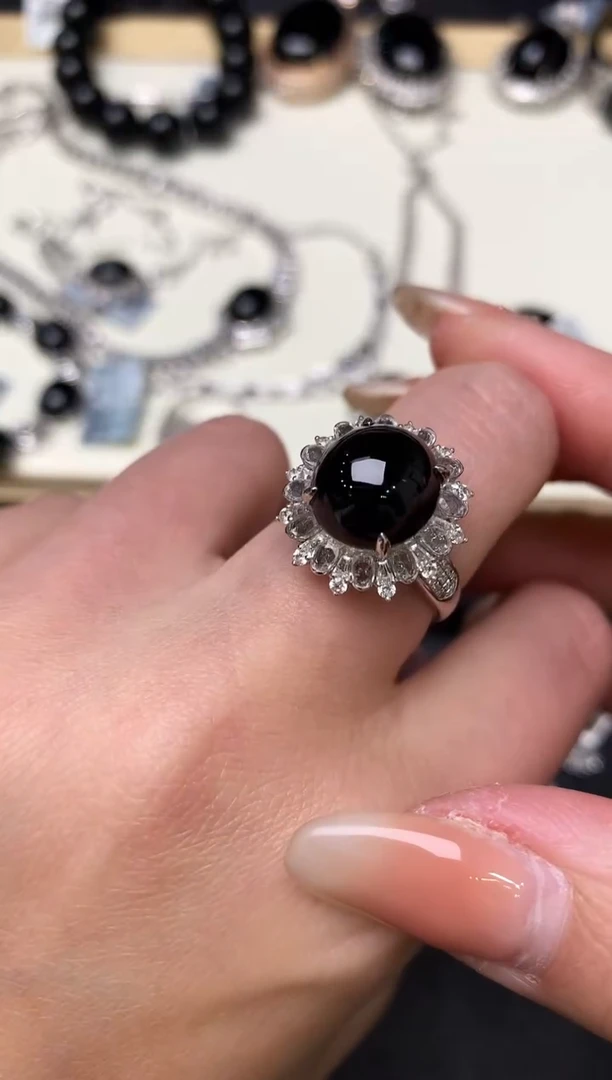 【闪购商品】翡翠戒指18K金镶嵌128-戒指