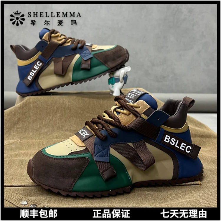 希尔爱玛鞋子男款爆款潮流老爹鞋百搭男士网红秋冬休闲小众高帮鞋