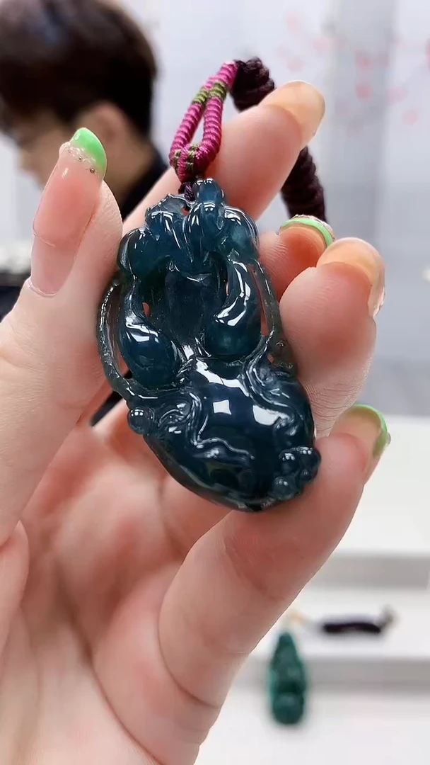 未镶嵌定制翡翠5159ry-毛货挂件51