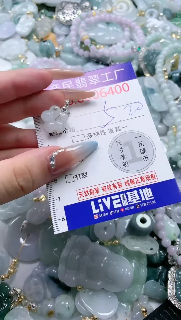 翡翠未镶嵌吊坠(不含链)6400