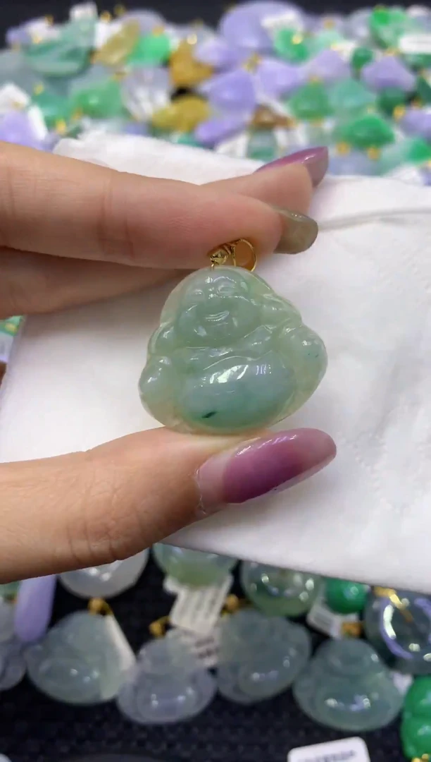 颈饰未镶嵌翡翠天然缅甸翡翠A货