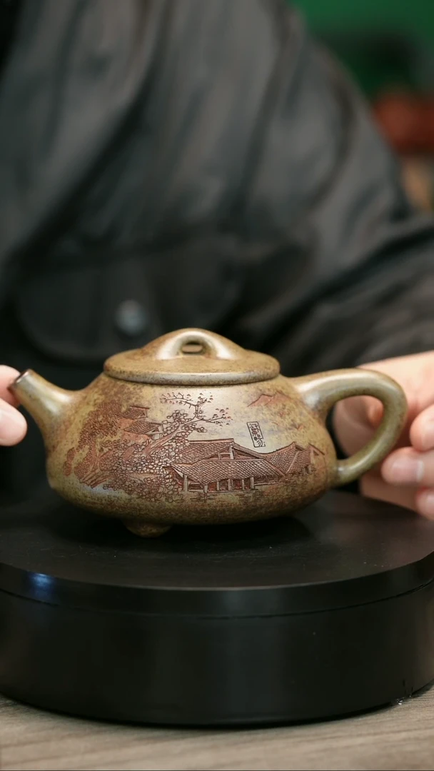 茶壶紫砂茄***茄H1918李琴江南景州石瓢