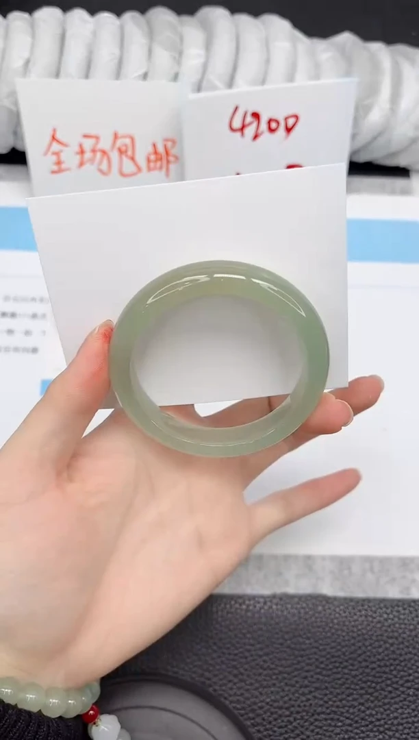 未镶嵌手镯石英质玉A106-52.7