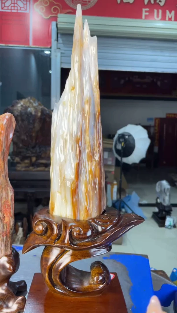 未镶嵌摆件硅化玉24