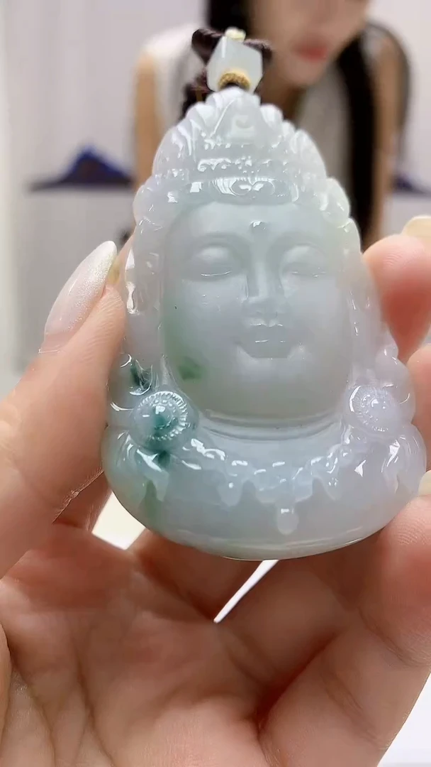 定制翡翠未镶嵌4957ms-毛货挂件142