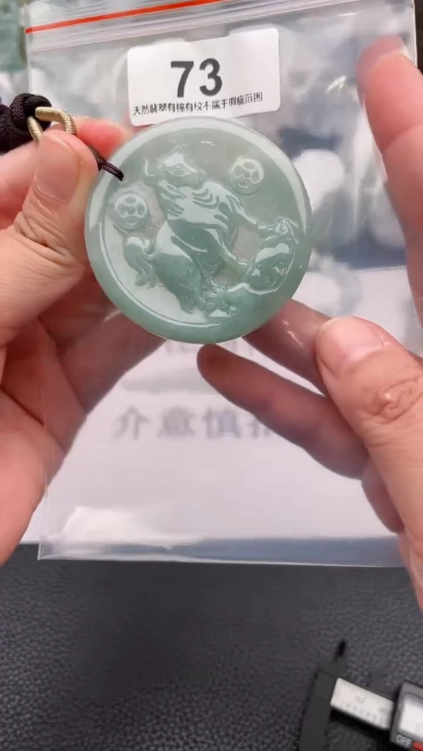 颈饰未镶嵌翡翠天然缅甸翡翠A货73