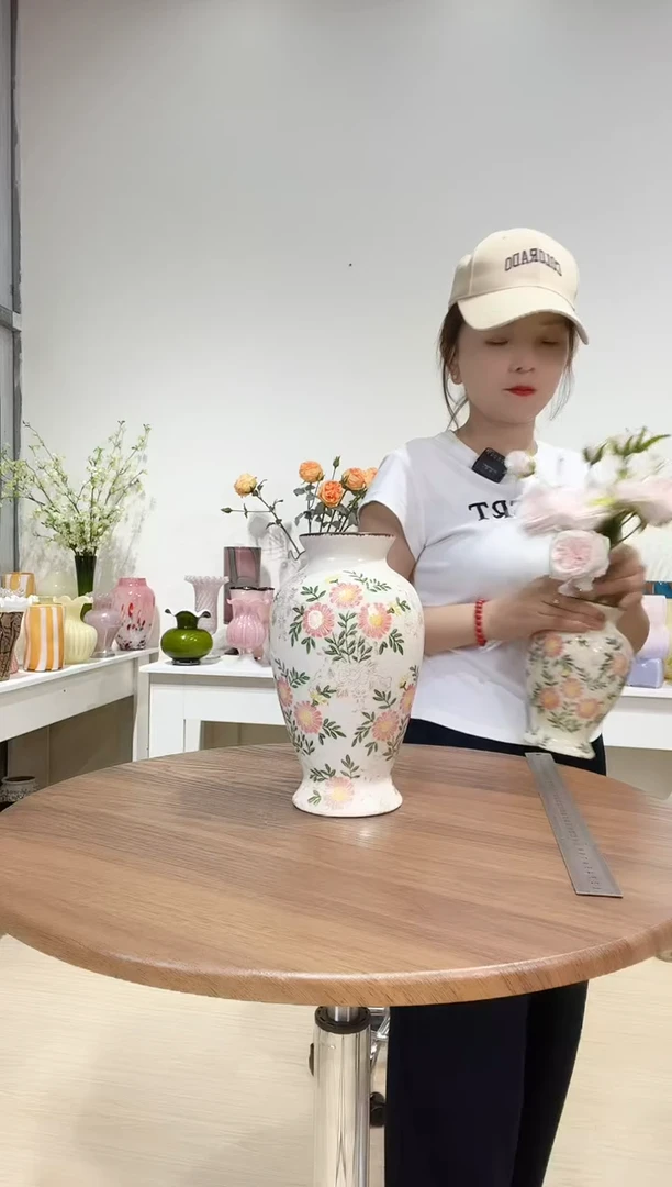 粉菊18A  陶瓷花瓶