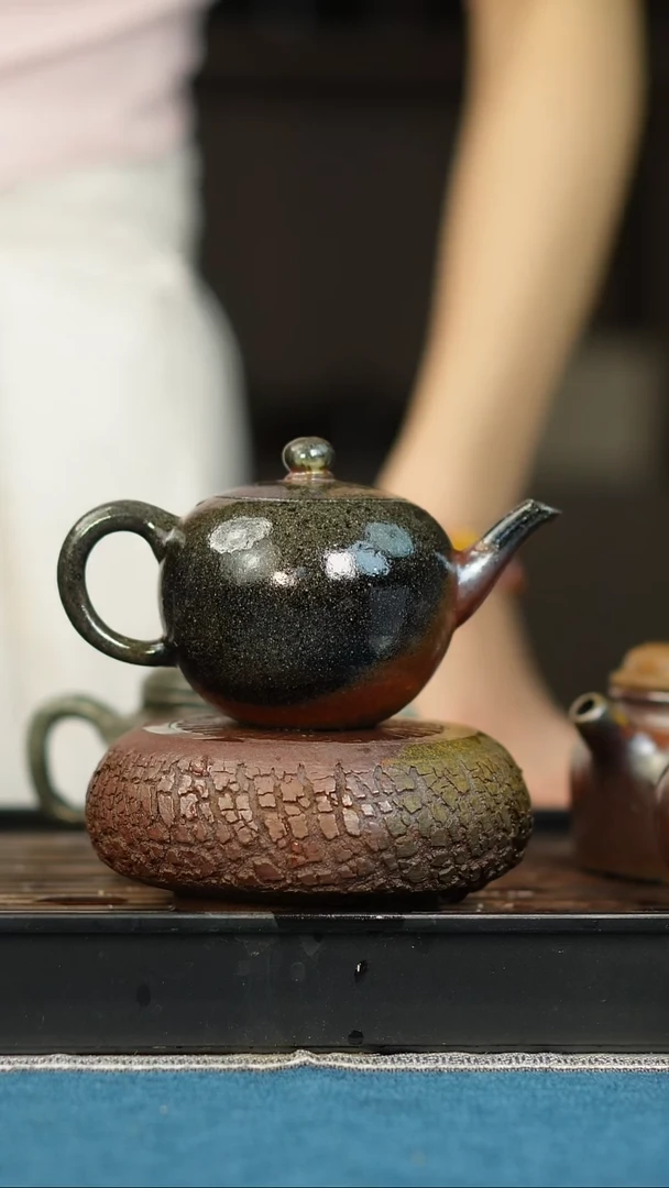 茶壶紫砂柴烧紫砂 一粒珠