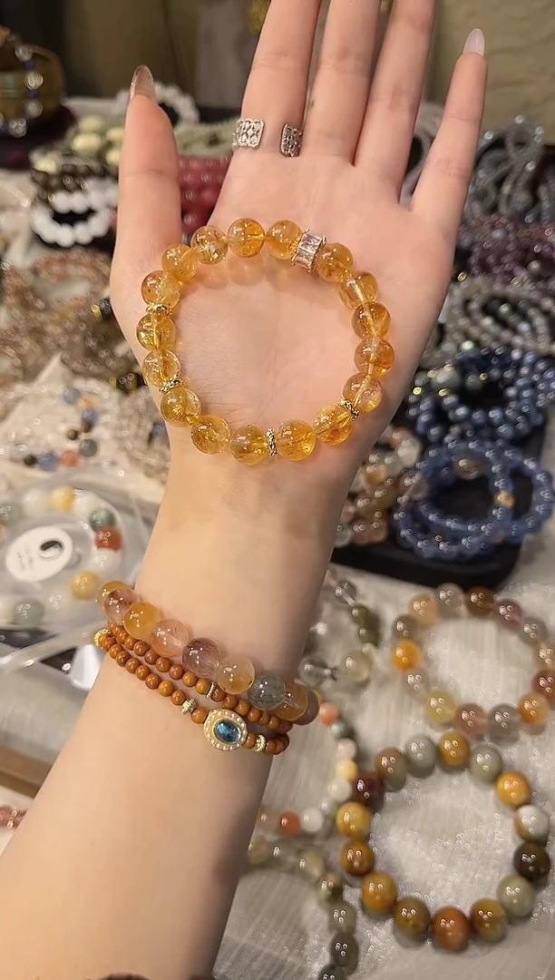 水晶摆件未镶嵌黄塔晶孤品 仅此一条