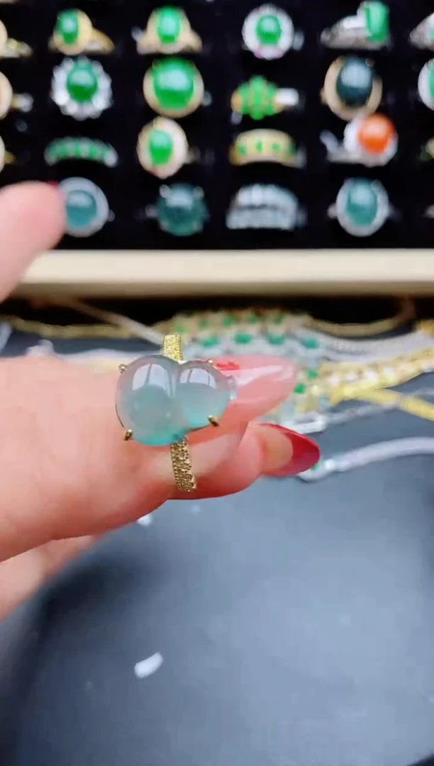 【闪购商品】翡翠戒指银S925镶嵌2321