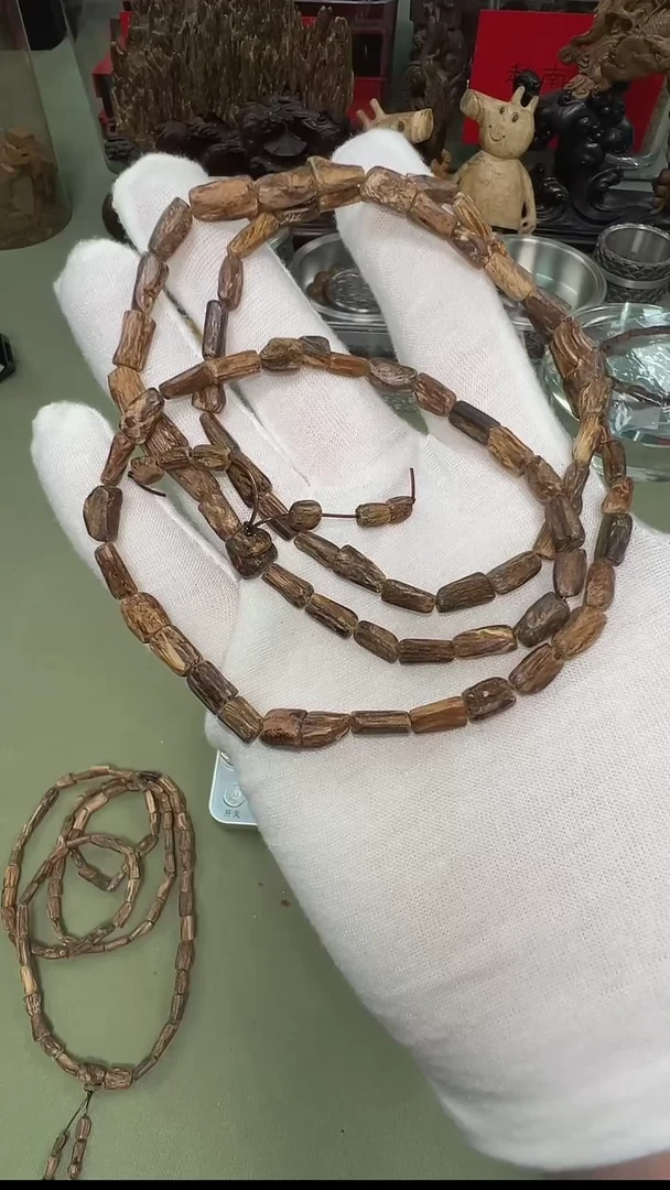 【闪购商品】沉香10g柬埔寨菩萨棋沉水随形念珠