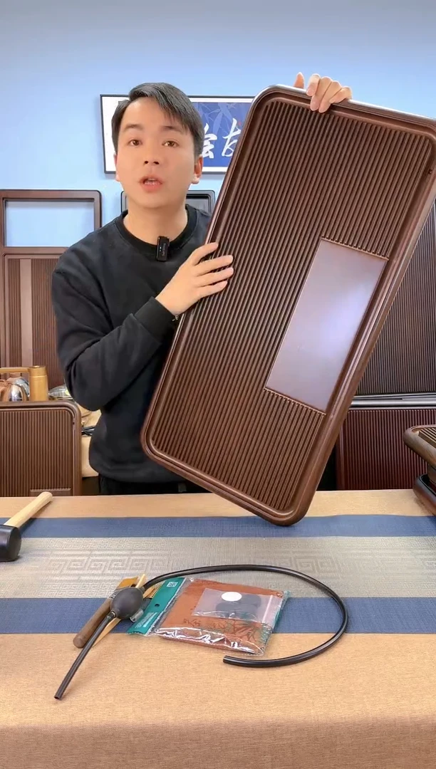 【闪购商品】凌龙黄色款式茶盘80*40*4