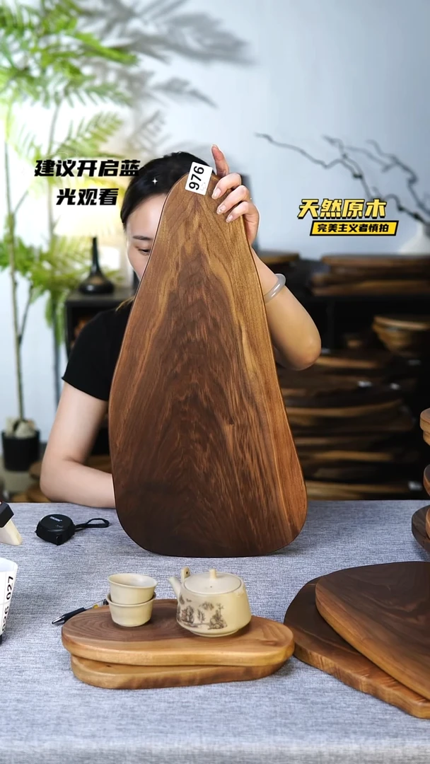 木北美黑胡桃原木.干裂疤结不属于商品质量问题完美主义者慎拍