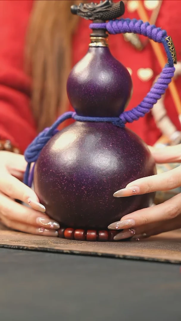 【闪购商品】WY187大漆酒葫芦不包手串及旋转底座