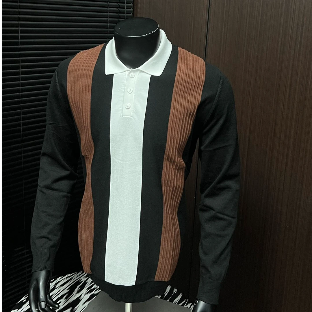 【koztun】春季针织2560#卡其男士休闲秋季冬季圆领长袖纯色百搭