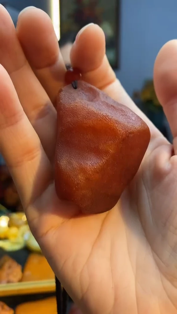 琥珀颈饰未镶嵌挂件